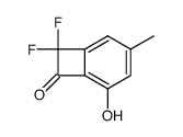 2,2-difluoro-4-methyl-6-hydroxybenzocyclobutenedione Structure