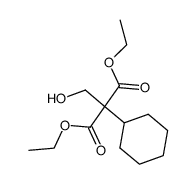 diethyl 2-cyclohexyl-2-(hydroxymethyl)malonate结构式