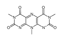 3,7,10-trimethyl-(1H,3H,7H,10H)-pyrimido[5-4-g]pteridine-2,4,6,8-tetrone结构式