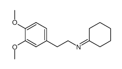 N-cyclohexylidene-2-(3,4-dimethoxyphenyl)ethylamine结构式