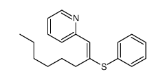 2-(2-phenylsulfanyloct-1-enyl)pyridine结构式