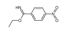 4-nitro-benzimidic acid ethyl ester结构式