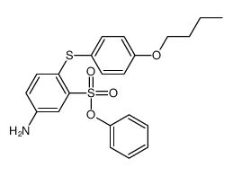 phenyl 5-amino-2-(4-butoxyphenyl)sulfanylbenzenesulfonate Structure