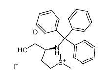 N-Trityl-S-methyl-methionine sulfonium iodide Structure