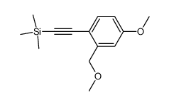 {2-[4-methoxy-2-(methoxymethyl)phenyl]ethynyl}trimethylsilane Structure