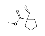 methyl 1-formylcyclopentane-1-carboxylate Structure