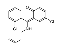 Phenol, 2-((3-butenylimino)(2-chlorophenyl)methyl)-4-chloro- structure