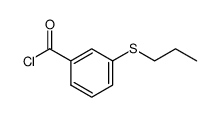 3-propylsulfanyl-benzoyl chloride Structure