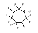 cis-1H,4H-dodecafluorocycloheptane Structure