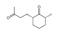cis-2-Methyl-6-(3-oxobutyl)cyclohexanone Structure