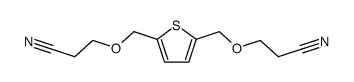 2,5-bis-(2-cyano-ethoxymethyl)-thiophene结构式