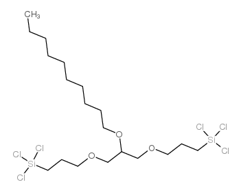 1,3-BIS(3-TRICHLOROSILYLPROPOXY)-2-DECYLOXYPROPANE结构式