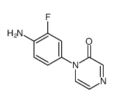 1-(4-amino-3-fluorophenyl)pyrazin-2-one Structure