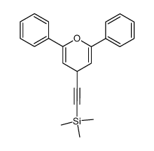 2,6-diphenyl-4-((trimethylsilyl)acetenyl)-4H-pyran结构式