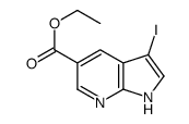 1H-Pyrrolo[2,3-b]pyridine-5-carboxylic acid, 3-iodo-, ethyl ester structure
