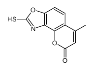 6-methyl-2-sulfanylidene-1H-pyrano[2,3-e][1,3]benzoxazol-8-one Structure