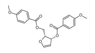 1,4-anhydro-3',5'-di-p-methoxybenzoyloxy-2-deoxy-D-threo-pent-1-enitol结构式