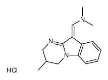3-methyl-1,2,3,4-tetrahydropyrimido(1,2-a)indole-10-methylenedimethyliminium chloride结构式