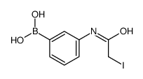[3-[(2-iodoacetyl)amino]phenyl]boronic acid结构式