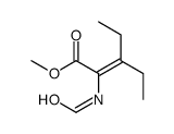 methyl 3-ethyl-2-formamidopent-2-enoate结构式