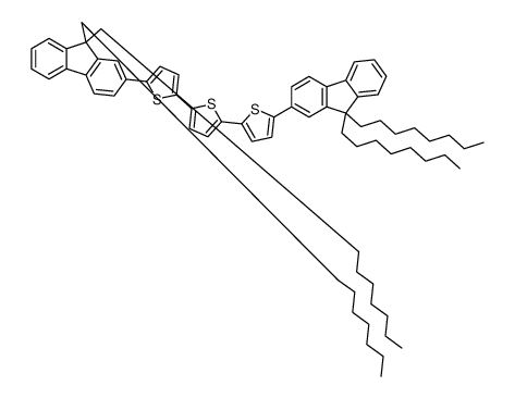 2,5-bis[5-(9,9-dioctylfluoren-2-yl)thiophen-2-yl]thiophene结构式