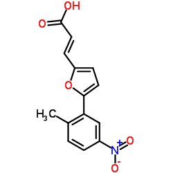 3-[5-(2-METHYL-5-NITRO-PHENYL)-FURAN-2-YL]-ACRYLIC ACID结构式