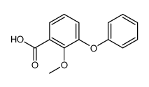 2-methoxy-3-phenoxybenzoic acid Structure