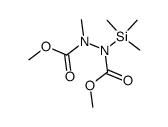 dimethyl 1-methyl-2-(trimethylsilyl)hydrazine-1,2-dicarboxylate Structure