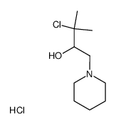 3-Methyl-1-piperidino-3-chloro-2-butanol Hydrochloride结构式