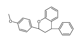 (2R,4S)-2-(4-methoxyphenyl)-4-phenyl-3,4-dihydro-2H-chromene结构式