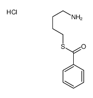 S-(4-aminobutyl) benzenecarbothioate,hydrochloride Structure