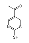 1-(2-sulfanylidene-3,6-dihydro-1,3-thiazin-5-yl)ethanone结构式