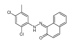 1-[(2,4-dichloro-5-methylphenyl)hydrazinylidene]naphthalen-2-one Structure