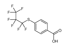 4-(1,1,2,2,3,3,3-heptafluoropropylsulfanyl)benzoic acid Structure