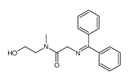 2-((diphenylmethylene)amino)-N-(2-hydroxyethyl)-N-methylacetamide结构式