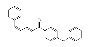1-(4-benzylphenyl)-5-phenylpenta-2,4-dien-1-one Structure