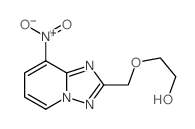 2-[(5-nitro-1,7,9-triazabicyclo[4.3.0]nona-2,4,6,8-tetraen-8-yl)methoxy]ethanol结构式