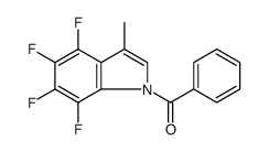 Methanone, phenyl(4,5,6,7-tetrafluoro-3-methyl-1H-indol-1-yl)结构式
