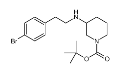 1-BOC-3-[2-(4-BROMO-PHENYL)-ETHYLAMINO]-PIPERIDINE Structure