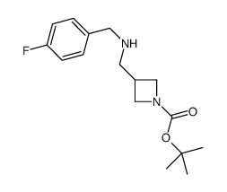 1-BOC-3-[(4-FLUOROBENZYL-AMINO)-METHYL]-AZETIDINE Structure