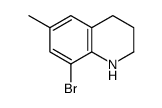 8-bromo-6-methyl-1,2,3,4-tetrahydroquinoline结构式