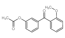 3-ACETOXY-2'-METHOXYBENZOPHENONE结构式