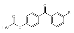 4-ACETOXY-3'-BROMOBENZOPHENONE Structure
