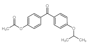 4-ACETOXY-4'-ISOPROPOXYBENZOPHENONE structure