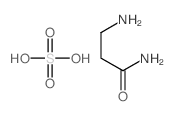 3-aminopropanamide,sulfuric acid Structure