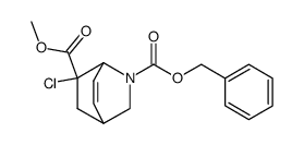 N-benzyloxycarbonyl-7-chloro-7-methoxycarbonyl-2-azabicyclo[2.2.2]oct-5-ene Structure