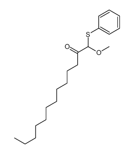 1-methoxy-1-phenylsulfanyltridecan-2-one结构式