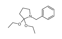 1-benzyl-2,2-diethoxypyrrolidine Structure