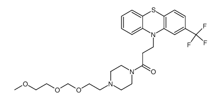 10-(3-(4-methoxyethoxymethoxyethyl-1-piperazinyl)-3-oxopropyl)-2-trifluoromethyl-10H-phenothiazine Structure