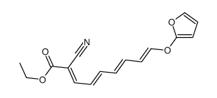 ethyl 2-cyano-9-(furan-2-yloxy)nona-2,4,6,8-tetraenoate Structure